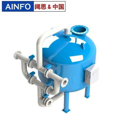 1．用于要求出水濁度≤5mg/L 能符合飲用水質(zhì)標(biāo)準(zhǔn)的工業(yè)用水、生活用水及市政給水 系統(tǒng)； 2．工業(yè)污水中的懸浮物、固體物的去除； 3．可用作離子交換法軟化、除鹽系統(tǒng)中的預(yù)處理設(shè)備，對水質(zhì)要求不高的工業(yè)給水的粗過濾設(shè)備； 以及用在游泳池循環(huán)處理系統(tǒng)、冷卻循環(huán)水凈化系統(tǒng)等。