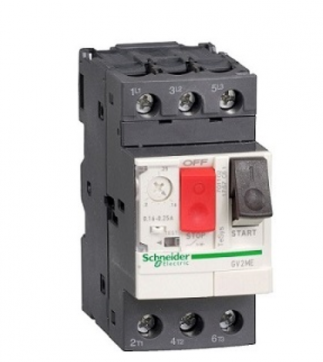 國產 GV2 ME 電動機熱磁斷路器, 按鈕(控制), 熱脫口范圍: 6-10 A, 螺釘夾緊端子