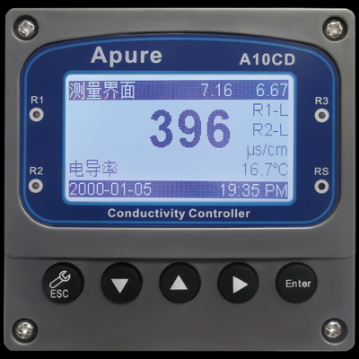 APURE,A10CD 電導(dǎo)率/電阻率 / 溫度 / 鹽度 /TDS 控制器